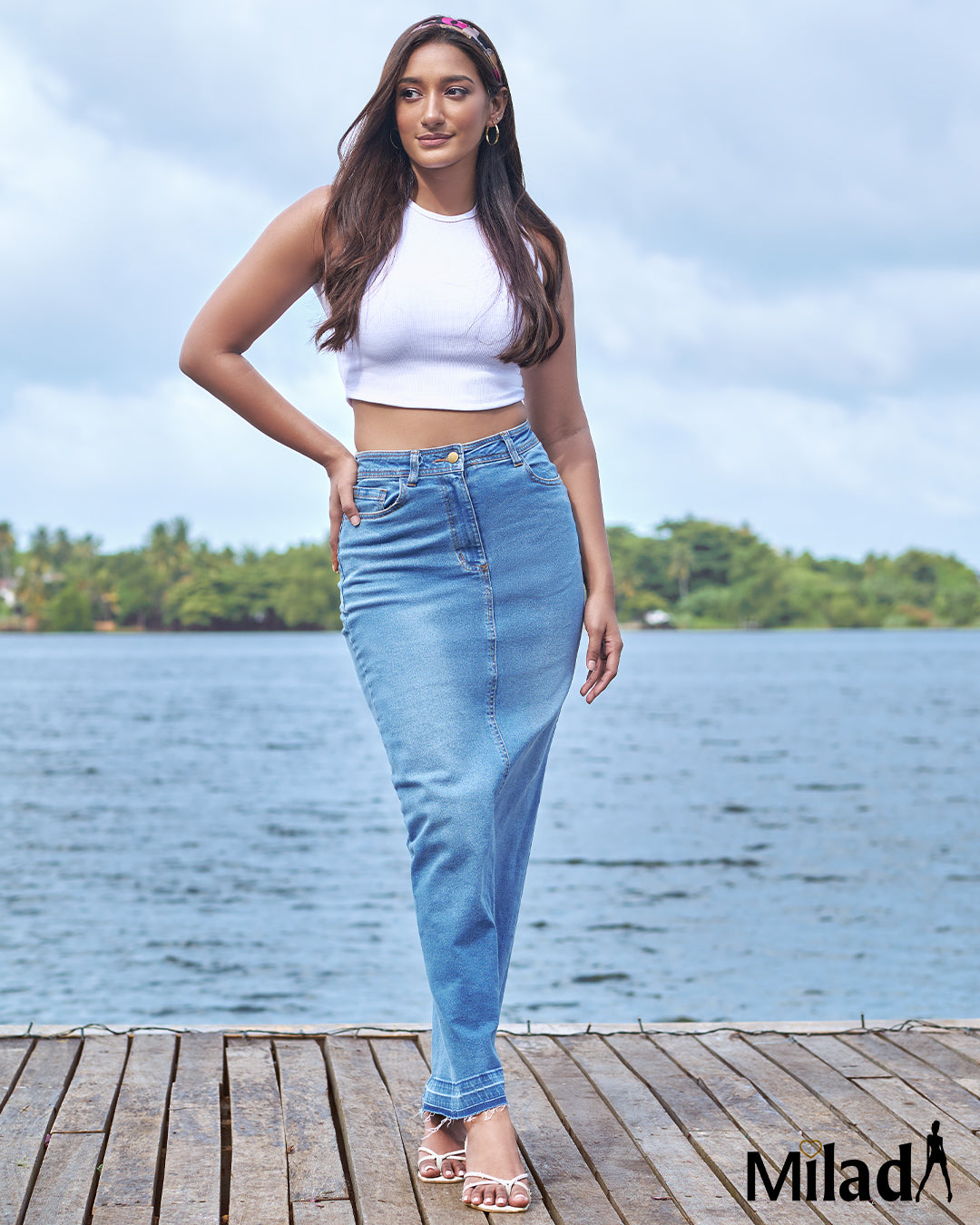 HEM DETAILED MAXI SKIRT